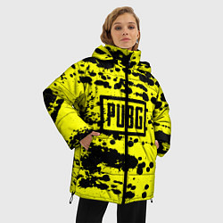Куртка зимняя женская PUBG: Yellow Stained, цвет: 3D-черный — фото 2