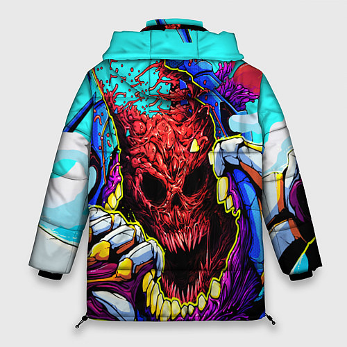 Женская зимняя куртка CS:GO Hyper Beast / 3D-Красный – фото 2