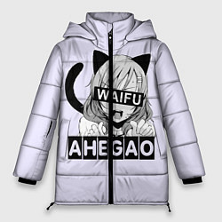 Куртка зимняя женская Ahegao Waifu, цвет: 3D-черный