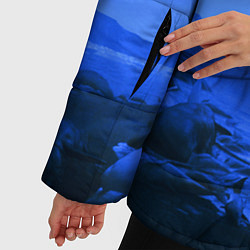 Куртка зимняя женская Death Stranding: Blue Heaven, цвет: 3D-черный — фото 2