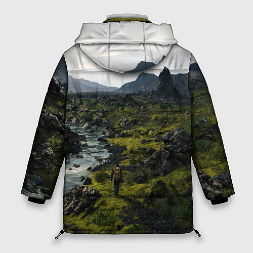 Женская зимняя куртка Death Stranding: Green World / 3D-Черный – фото 2