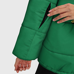 Куртка зимняя женская Resting Grinch Face, цвет: 3D-черный — фото 2