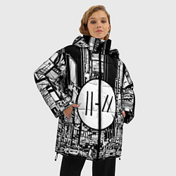 Куртка зимняя женская 21 Pilots: Big City, цвет: 3D-черный — фото 2
