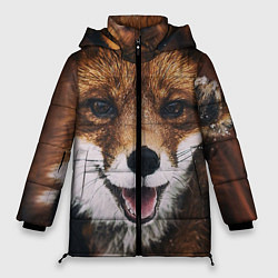 Куртка зимняя женская Лисичка, цвет: 3D-черный