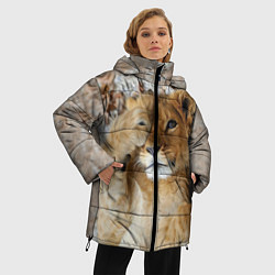 Куртка зимняя женская Львенок, цвет: 3D-светло-серый — фото 2