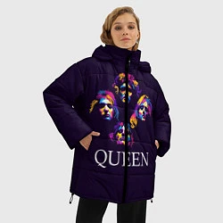 Куртка зимняя женская Queen: Fan Art, цвет: 3D-красный — фото 2
