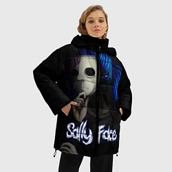 Куртка зимняя женская Sally Face: Dark Mask, цвет: 3D-красный — фото 2