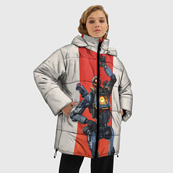Куртка зимняя женская Apex Legends: Pathfinder, цвет: 3D-красный — фото 2