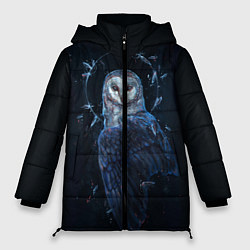 Куртка зимняя женская Священная сова, цвет: 3D-красный