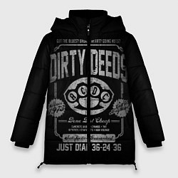 Куртка зимняя женская AC/DC: Dirty Deeds, цвет: 3D-светло-серый
