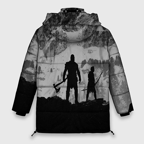 Женская зимняя куртка God of War: Grey Day / 3D-Черный – фото 2