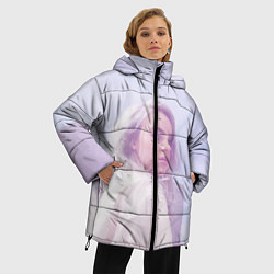 Куртка зимняя женская Billie Eilish: Light Pink, цвет: 3D-черный — фото 2