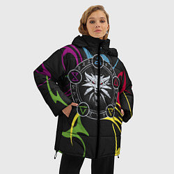 Куртка зимняя женская Сила Ведьмака, цвет: 3D-светло-серый — фото 2