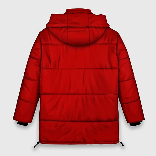 Женская зимняя куртка Дама бубен / 3D-Черный – фото 2