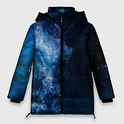 Куртка зимняя женская Синий космос, цвет: 3D-черный