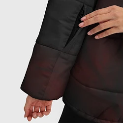 Куртка зимняя женская Чёрный клевер, цвет: 3D-красный — фото 2