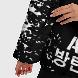 Куртка зимняя женская BTS ARMY, цвет: 3D-черный — фото 2