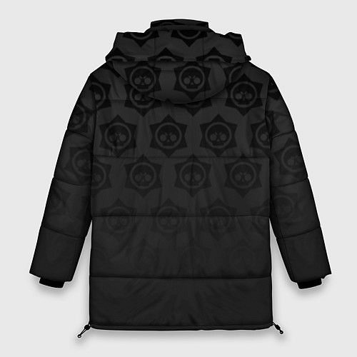 Женская зимняя куртка Brawl Stars: Black Team / 3D-Черный – фото 2