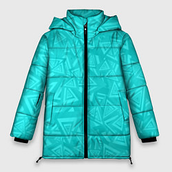 Куртка зимняя женская Абстракция и смволы, цвет: 3D-черный