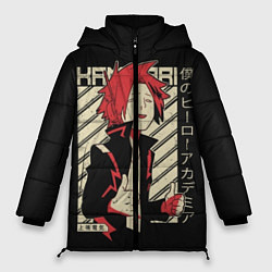 Куртка зимняя женская Kaminari My hero Academia, цвет: 3D-красный
