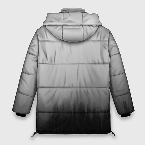 Женская зимняя куртка Death Stranding Лес / 3D-Черный – фото 2