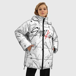 Куртка зимняя женская STRAY KIDS АВТОГРАФЫ, цвет: 3D-черный — фото 2