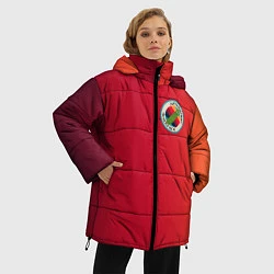 Куртка зимняя женская Im Pickle Rick!, цвет: 3D-черный — фото 2