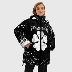 Куртка зимняя женская ЧЁРНЫЙ КЛЕВЕР, цвет: 3D-светло-серый — фото 2
