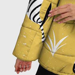 Куртка зимняя женская Зебра арт, цвет: 3D-черный — фото 2
