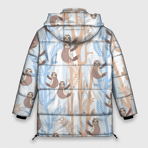 Женская зимняя куртка Ленивец стайл / 3D-Черный – фото 2