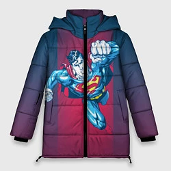 Куртка зимняя женская Superman, цвет: 3D-красный