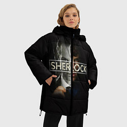 Куртка зимняя женская Sherlock, цвет: 3D-черный — фото 2