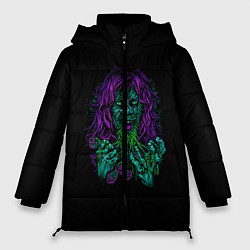 Куртка зимняя женская Ведьма, цвет: 3D-черный