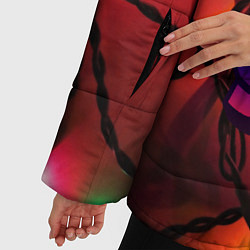 Куртка зимняя женская BRAWL STARS НОВОГОДНИЙ, цвет: 3D-черный — фото 2