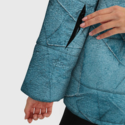 Куртка зимняя женская Оттенки синего, цвет: 3D-черный — фото 2