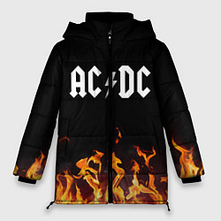 Куртка зимняя женская AC DC, цвет: 3D-черный