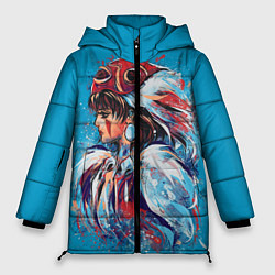 Куртка зимняя женская Принцесса Мононоке, цвет: 3D-светло-серый