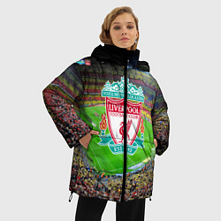 Куртка зимняя женская FC Liverpool, цвет: 3D-черный — фото 2