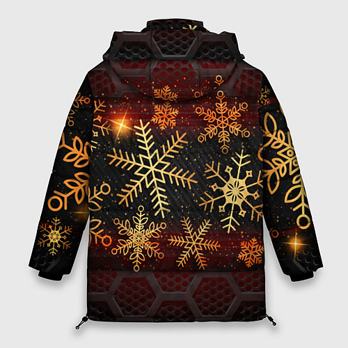 Женская зимняя куртка Новогодний BRAWL STARS CROW / 3D-Черный – фото 2
