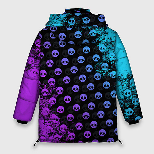 Женская зимняя куртка Brawl Stars LEON SHARK / 3D-Черный – фото 2