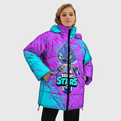 Куртка зимняя женская BRAWL STARS ОБОРОТЕНЬ LEON, цвет: 3D-черный — фото 2