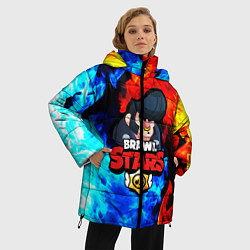 Куртка зимняя женская BRAWL STARS BULL, цвет: 3D-черный — фото 2