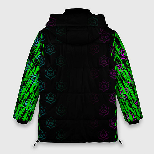 Женская зимняя куртка BRAWL STARS LEON / 3D-Черный – фото 2