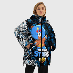 Куртка зимняя женская BRAWL STARS EL BROWN, цвет: 3D-черный — фото 2