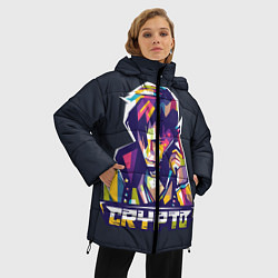 Куртка зимняя женская Apex Legends Crypto, цвет: 3D-черный — фото 2
