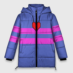 Куртка зимняя женская UNDERTALE FRISK ФРИСК, цвет: 3D-светло-серый
