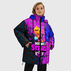 Куртка зимняя женская BRAWL STARS СЭНДИ, цвет: 3D-черный — фото 2