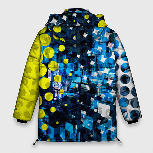 Женская зимняя куртка BRAWL STARS ЛЕОН ШАРК / 3D-Черный – фото 2