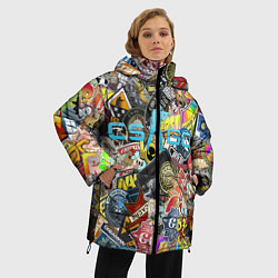 Куртка зимняя женская CS GO, цвет: 3D-светло-серый — фото 2
