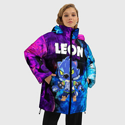 Куртка зимняя женская BRAWL STARS LEON, цвет: 3D-светло-серый — фото 2